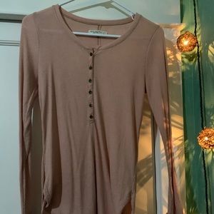 Abercrombie and Fitch Muted Pink Long Sleeve Top